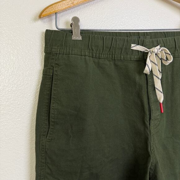 Topo Designs Dirt Shorts Mens Medium Olive Green Outdoors Cotton 6.75" NWOT - Picture 2 of 8
